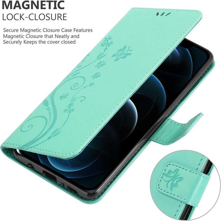 Actual product image Cadorabo Flower Book cover (Apple iPhone 12 Pro Max)