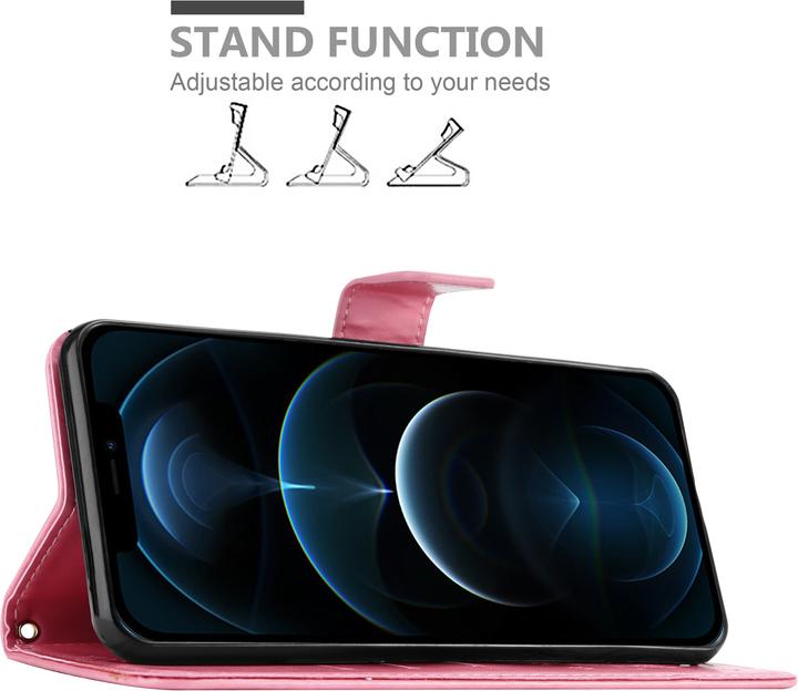 Actual product image Cadorabo Flower Book cover (Apple iPhone 12, Realme 12 Pro+)
