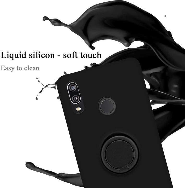 Productafbeelding Cadorabo TPU Vloeibare Ring Silicone Hoesje (Huawei Nova 3E)