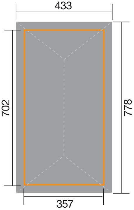Actual product image Weka Holzbau Garden Oasis 651 B Gr.3 (433 cm, 778 cm)
