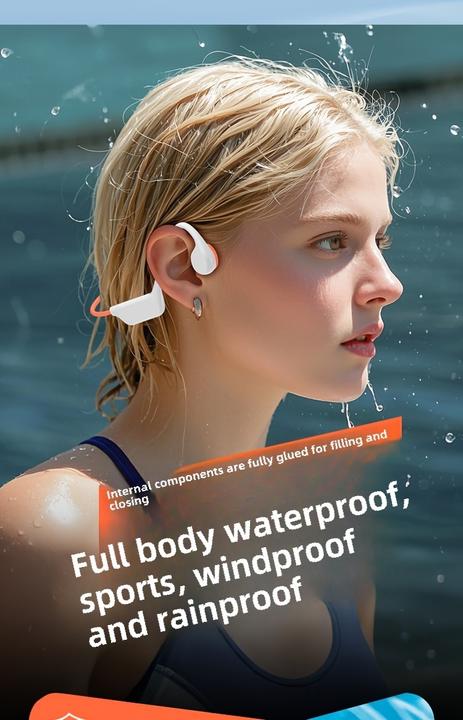 Produktbild PhoneLook Bluetooth 5.4 Wasserdichte kabellose Knochenleitungs-Kopfhörer für Sport und Schwimmen mit 32 GB int (Kabellos)