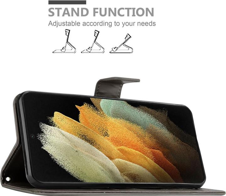 Actual product image Cadorabo Flower Book cover (Samsung Galaxy S21 Ultra)