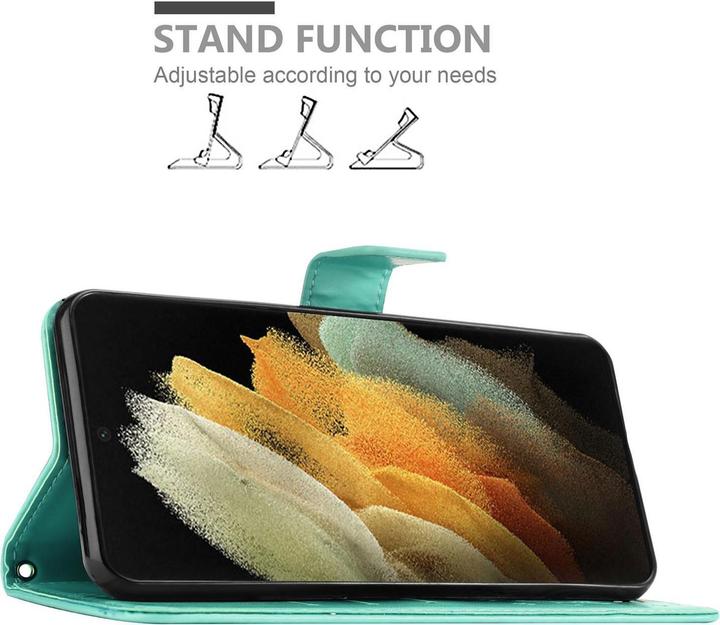 Image du produit Cadorabo Pochette Flower Book (Samsung Galaxy S21 Ultra)