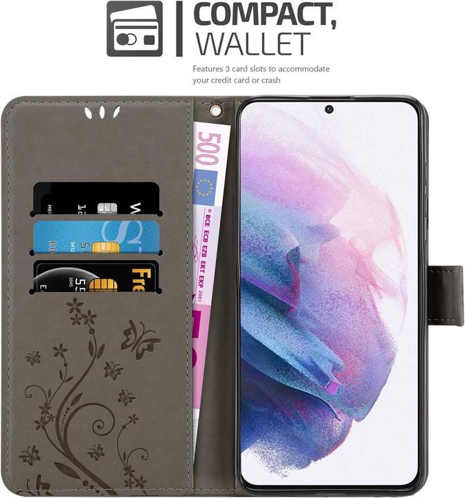Actual product image Cadorabo Flower Book cover (Samsung Galaxy S21 5G)