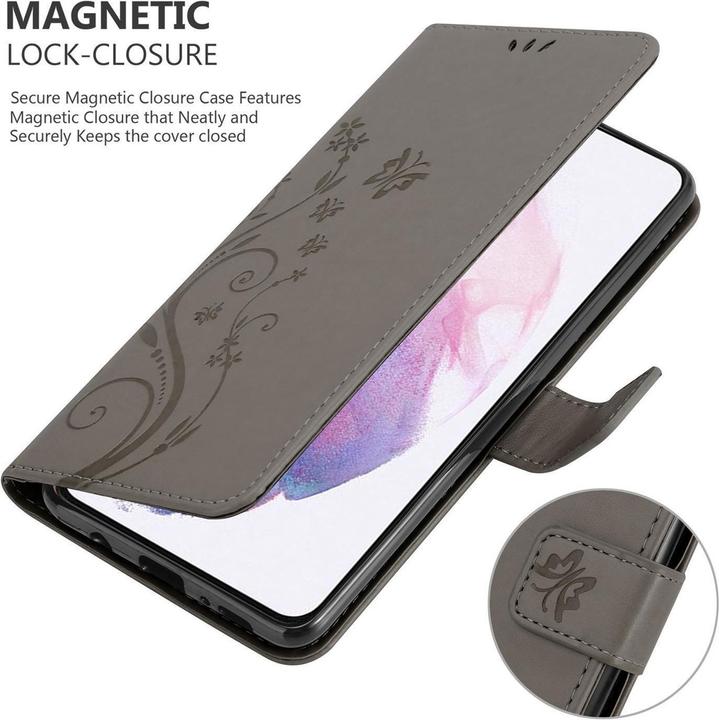 Actual product image Cadorabo Flower Book cover (Samsung Galaxy S21 5G)