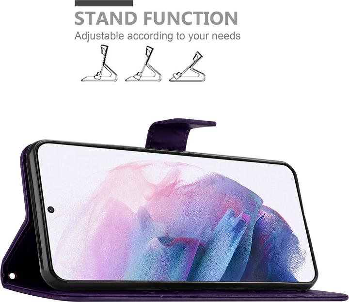 Actual product image Cadorabo Flower Book cover (Samsung Galaxy S21 5G)