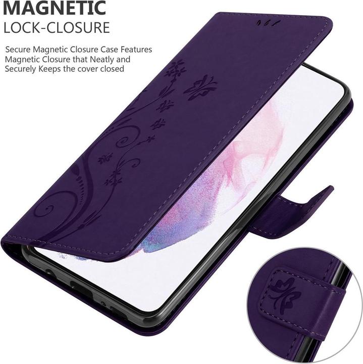 Actual product image Cadorabo Flower Book cover (Samsung Galaxy S21 5G)