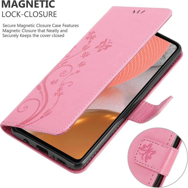 Actual product image Cadorabo Flower Book cover (Samsung Galaxy A72, Samsung Galaxy A72 5G)