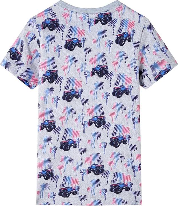 Actual product image VidaXL Children's T-shirt grey melange 116,Material: 100 (116)