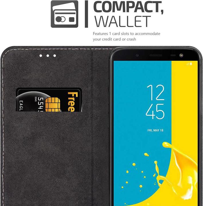 Produktbild Cadorabo X-Wallet Kunstlederkombi Hülle (Samsung Galaxy J6 (2018))