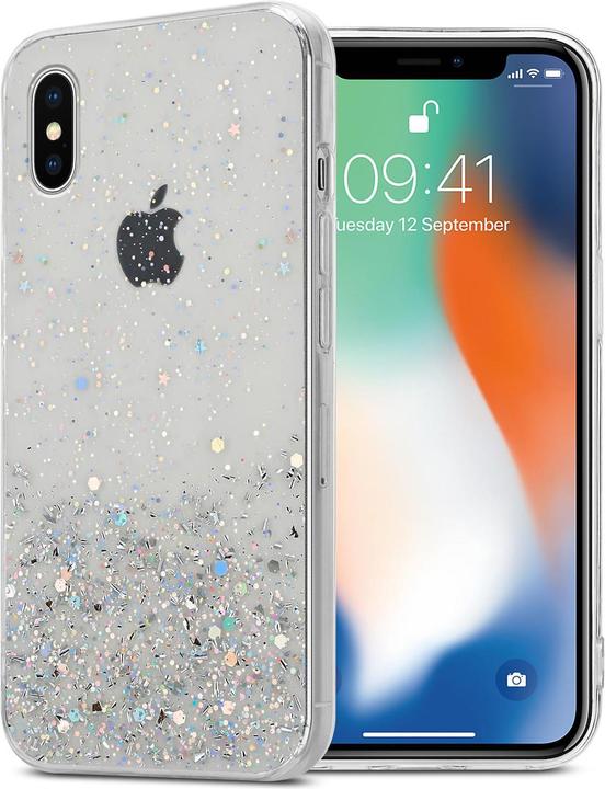 Transparent mit Glitter