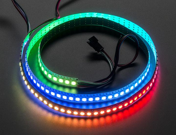 Produktbild Play-Zone NeoPixel Digital RGB LED Strip 144 LED 1M Weiss PCB