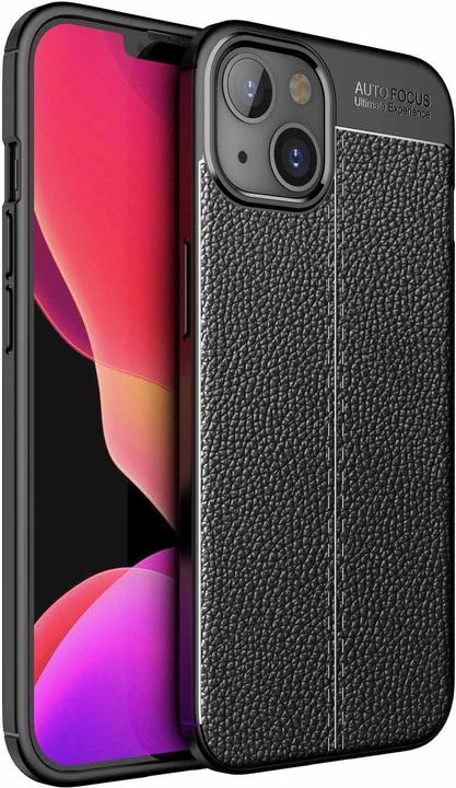 Actual product image Cadorabo TPU Cover Faux Leather Structure (Apple iPhone 13)