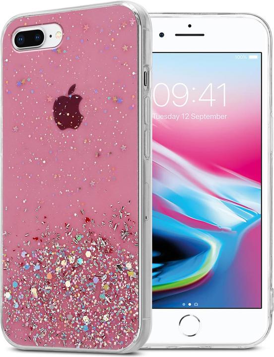 Actual product image Cadorabo TPU cover sparkling glitter (Apple iPhone 7 Plus, Apple iPhone 7s Plus)