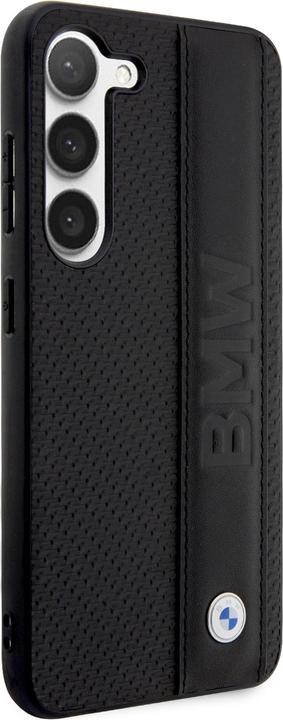 Image du produit BMW BMHCS23S22RDPK S23 S911 czarny/black hardcase Leather Textured & Stripe (Samsung Galaxy S23)