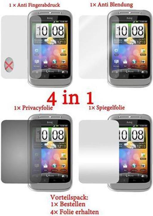 Immagine prodotto Cadorabo 4x pellicola protettiva (1 Pezzo/i, HTC Wildfire S)