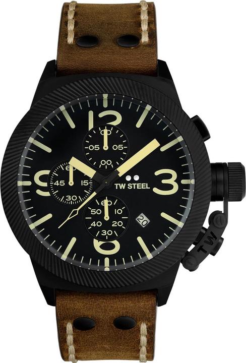 Produktbild TW-Steel CS107 Canteen Chronograph Herrenuhr 45mm 10ATM (Chronograph, 45 mm)