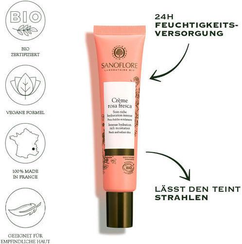 Image du produit Sanoflore Crème rose fresca (40 ml, Crème de nuit)