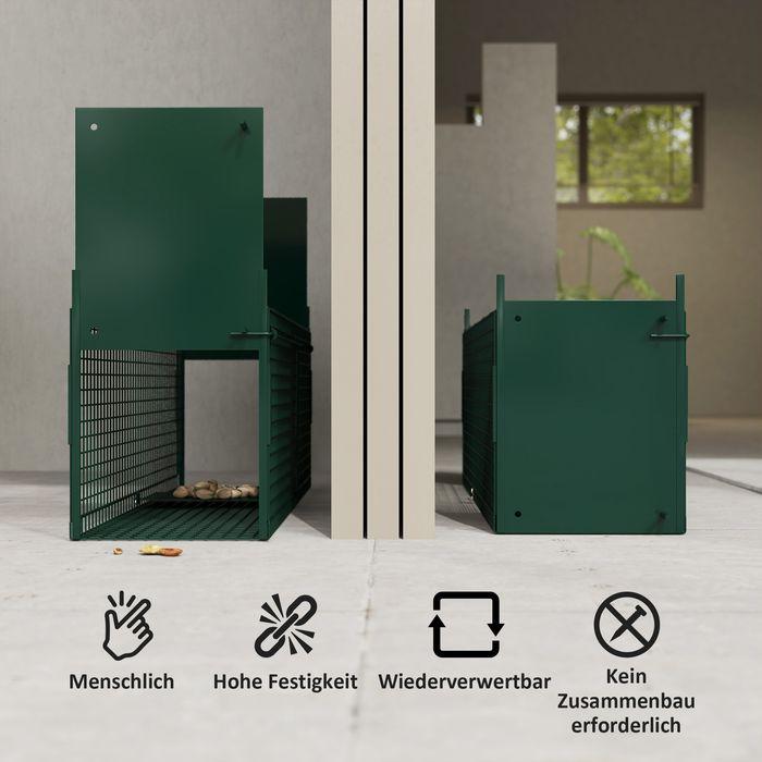 Produktbild Swisshandel24 Marderfalle, Lebendfalle mit Doppeltür, 80x25x30 cm, Stahl, Grün