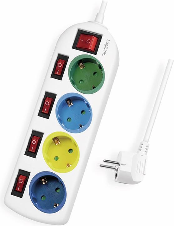 Immagine prodotto LogiLink 4x CEE 7/3 (4 x, CEE 7/3, 1.50 m)
