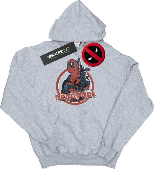Immagine prodotto Deadpool Gun Finger Felpa con Cappuccio Uomo (XL)