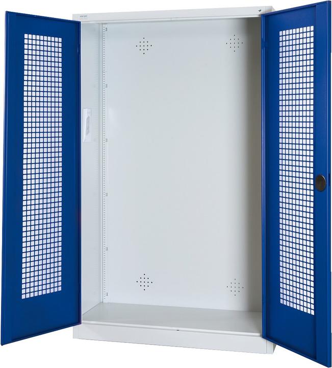 Produktbild C+P Modul-Sportgeräteschrank (HxBxT: 195x120x50 cm, mit Lochblech-Flügeltüren)
