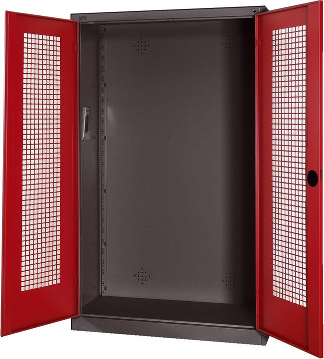 Produktbild C+P Modul-Sportgeräteschrank (HxBxT: 195x120x50 cm, mit Lochblech-Flügeltüren)