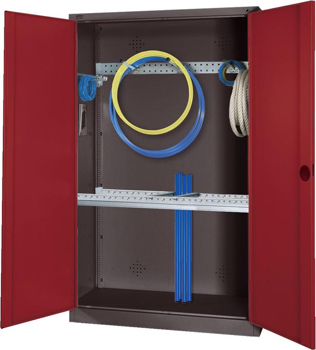 Immagine prodotto C+P Armadio modulare per attrezzature sportive con attrezzatura di base (HxLxP: 195x120x50 cm, con ante
