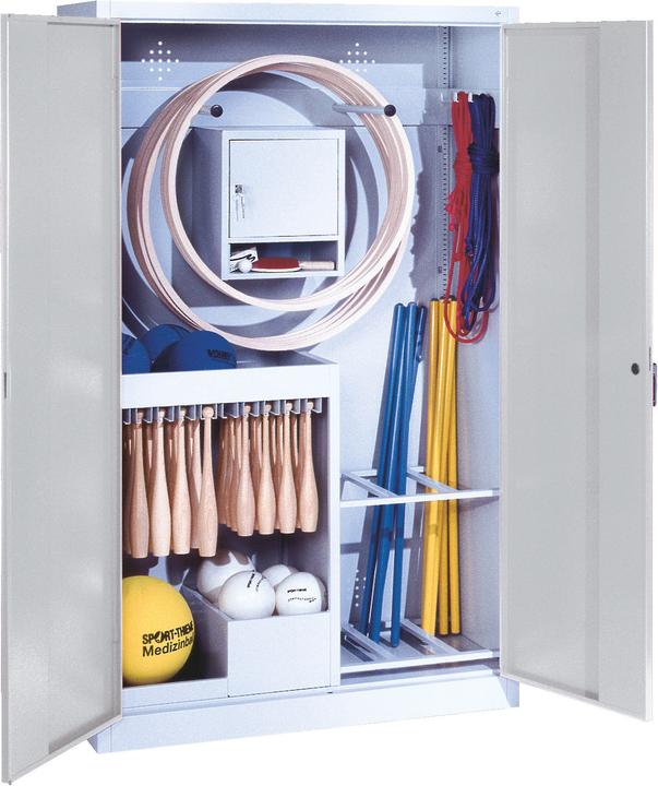 Produktbild C+P Sportgeräteschrank (HxBxT 195x120x50 cm, mit Vollblech-Flügeltüren, Typ 1)