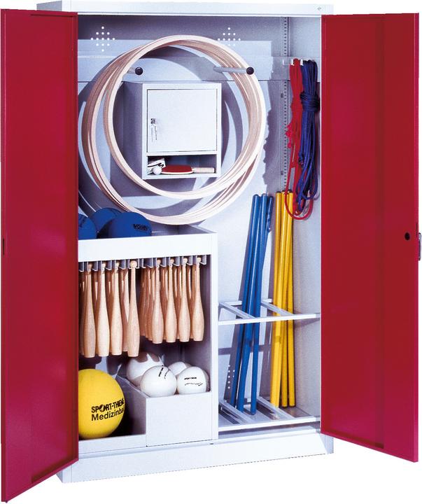 Produktbild C+P Sportgeräteschrank (HxBxT 195x120x50 cm, mit Vollblech-Flügeltüren, Typ 1)