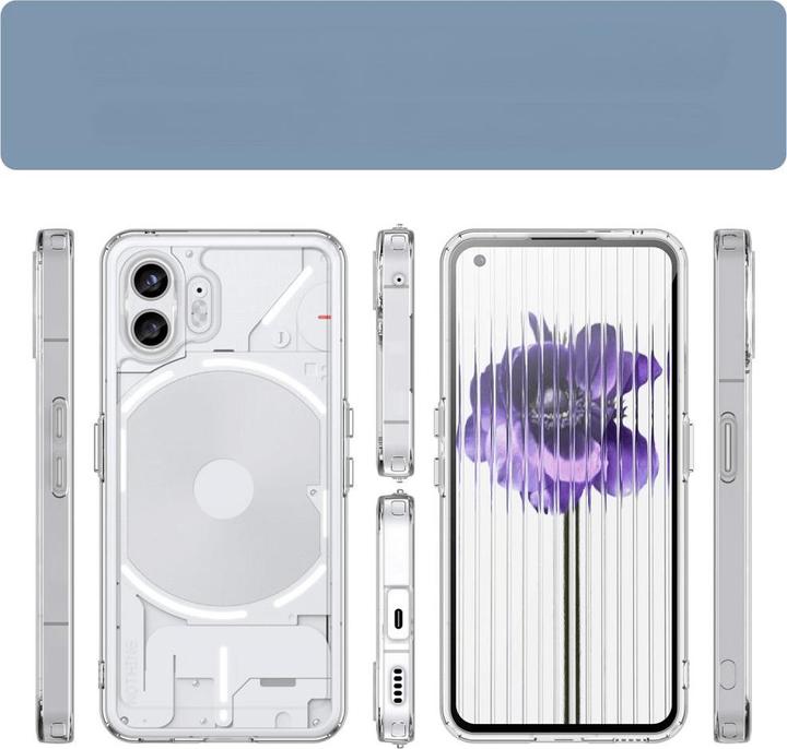 Actual product image Cover-Discount Nothing Phone (2) - Silicone rubber case transparent (Nothing Phone (2))