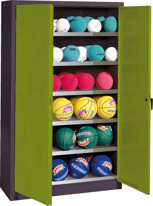 Immagine prodotto C+P Armadio a sfera (HxLxP: 195x93x50 cm, con porte a battente in lamiera piena, tipo 3)
