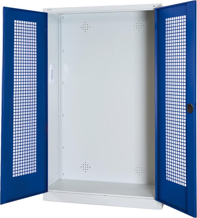 C+P Modul-Sportgeräteschrank (HxBxT: 195x120x50 cm, mit Lochblech-Flügeltüren)
