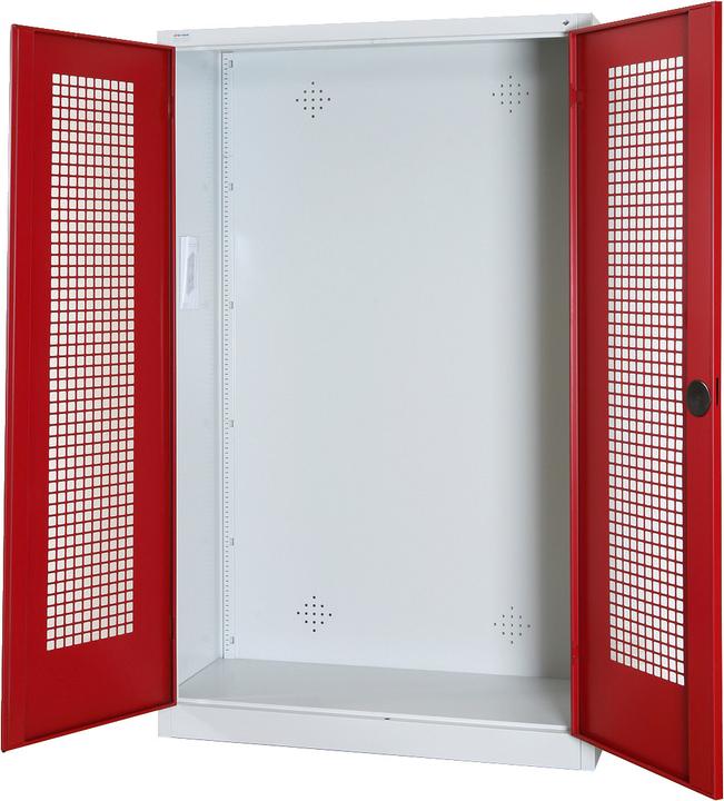 Actual product image C+P Modular sports equipment cabinet (HxWxD: 195x120x50 cm, with perforated sheet metal hinged doors).