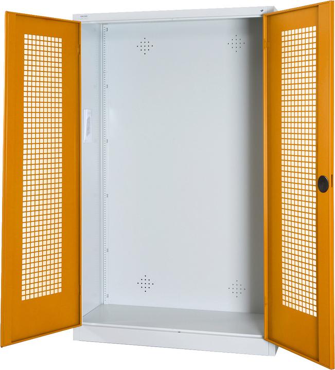 Produktbild C+P Modul-Sportgeräteschrank (HxBxT: 195x120x50 cm, mit Lochblech-Flügeltüren)