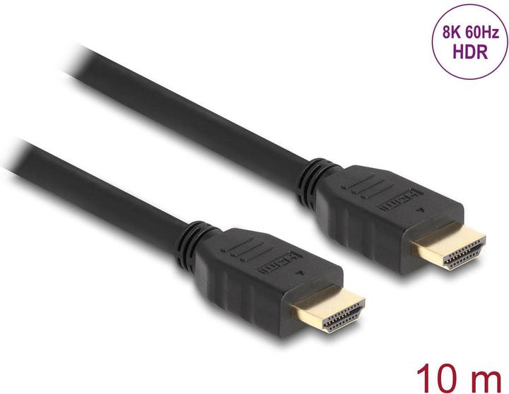 Immagine prodotto Delock Cavo HDMI ad alta velocità 48 Gbps 8K 60 Hz nero 10 m (10 m, HDMI)