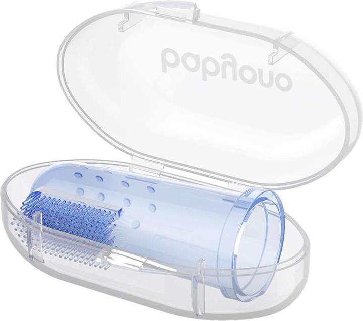 Actual product image Babyono Silicone finger toothbrush with box with box (Soft, 1 x)