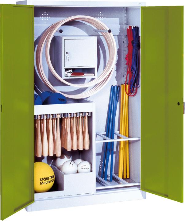 Produktbild C+P Sportgeräteschrank (HxBxT 195x120x50 cm, mit Vollblech-Flügeltüren, Typ 1)