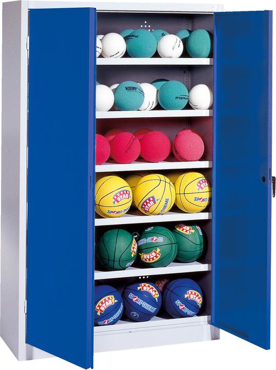 Immagine prodotto C+P Armadio a sfera (HxLxP: 195x150x50 cm, con porte a battente in lamiera piena, tipo 3)