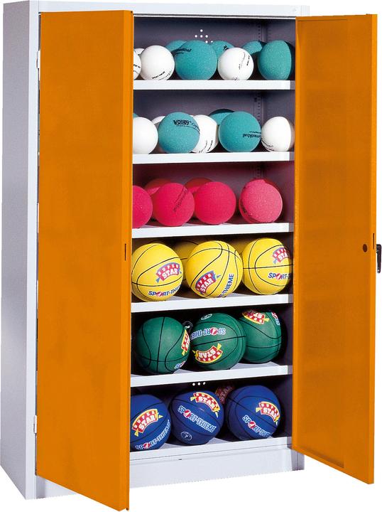 Produktbild C+P Ballschrank (HxBxT: 195x120x50 cm, mit Vollblech-Flügeltüren, Typ 3)
