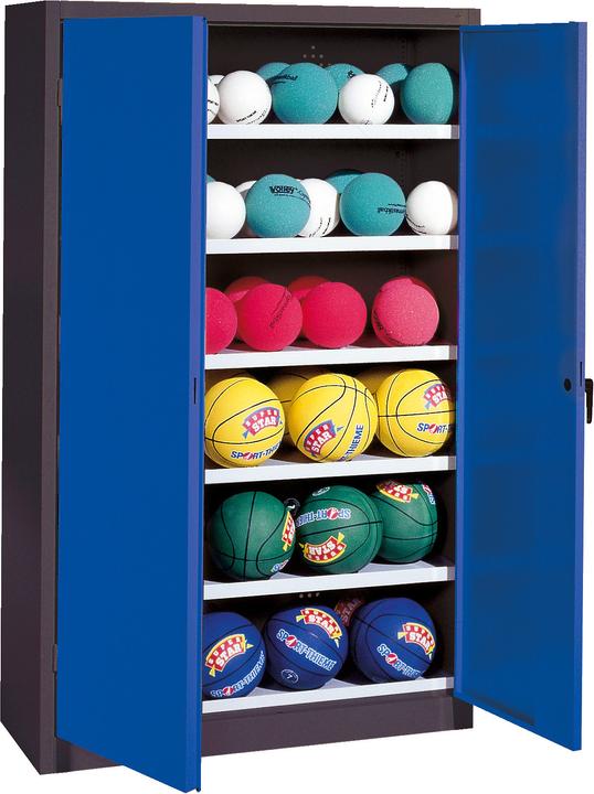 Produktbild C+P Ballschrank (HxBxT: 195x150x50 cm, mit Vollblech-Flügeltüren, Typ 3)