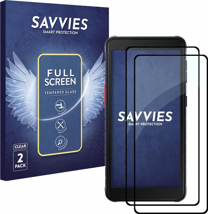 Immagine prodotto Savvies Protezione dello schermo in vetro blindato a schermo intero (2 Pezzo/i, Samsung Galaxy Xcover 5)