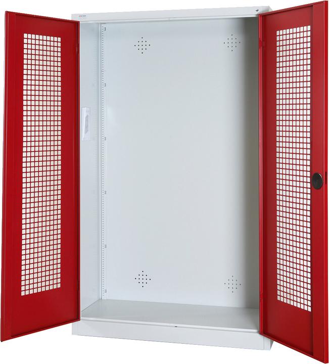 C+P Modul-Sportgeräteschrank (HxBxT: 195x120x50 cm, mit Lochblech-Flügeltüren)
