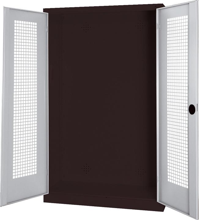 Produktbild C+P Modul-Sportgeräteschrank (HxBxT: 195x120x50 cm, mit Lochblech-Flügeltüren)