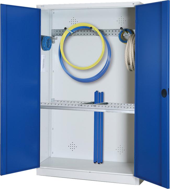 Immagine prodotto C+P Armadio modulare per attrezzature sportive con attrezzatura di base (HxLxP: 195x120x50 cm, con ante
