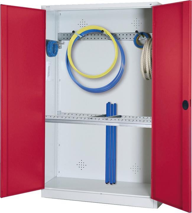 Immagine prodotto C+P Armadio modulare per attrezzature sportive con attrezzatura di base (HxLxP: 195x120x50 cm, con ante