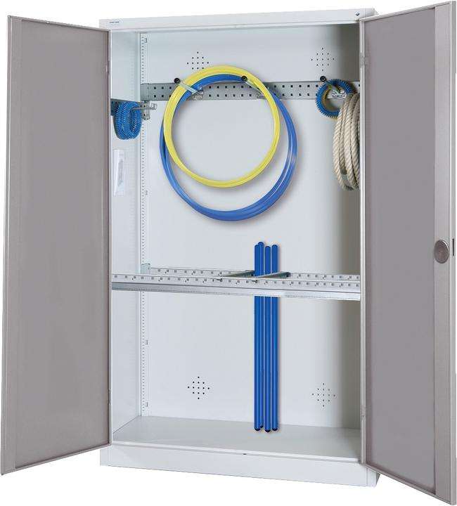 Immagine prodotto C+P Armadio modulare per attrezzature sportive con attrezzatura di base (HxLxP: 195x120x50 cm, con ante