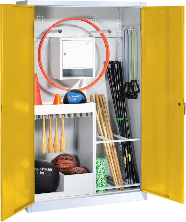 Produktbild C+P Sportgeräteschrank (HxBxT 195x120x50 cm, mit Vollblech-Flügeltüren, Typ 1)