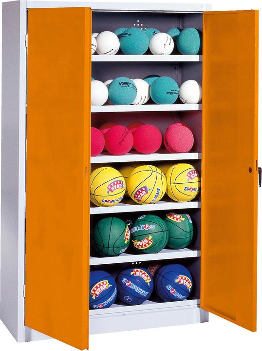 Produktbild C+P Ballschrank (HxBxT: 195x120x50 cm, mit Vollblech-Flügeltüren, Typ 3)