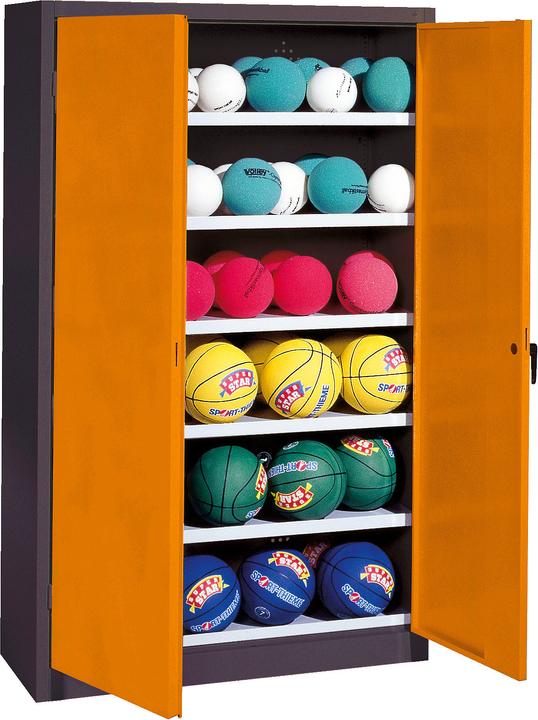 Produktbild C+P Ballschrank (HxBxT: 195x120x50 cm, mit Vollblech-Flügeltüren, Typ 3)